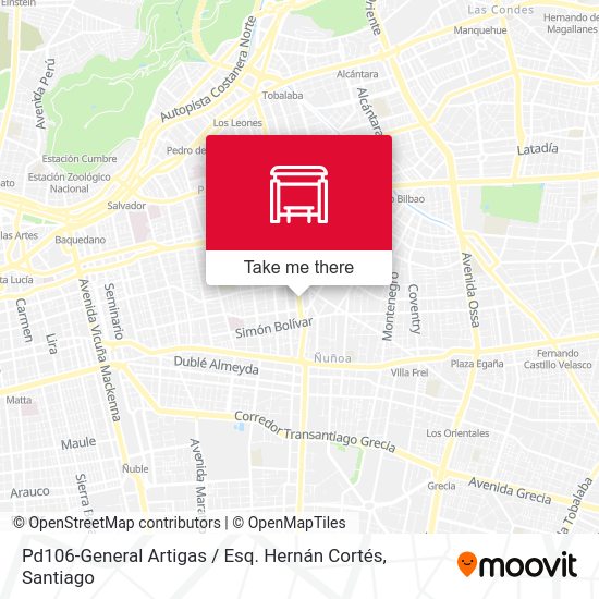 Mapa de Pd106-General Artigas / Esq. Hernán Cortés