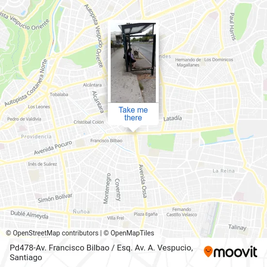 Pd478-Av. Francisco Bilbao / Esq. Av. A. Vespucio map