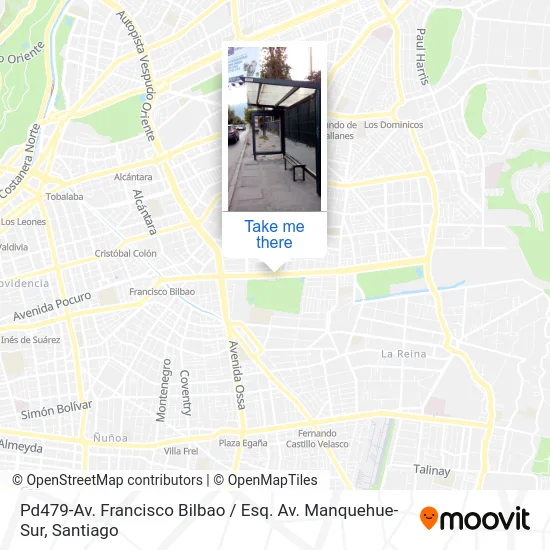 Pd479-Av. Francisco Bilbao / Esq. Av. Manquehue-Sur map