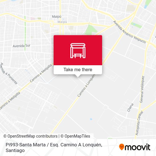 Pi993-Santa Marta / Esq. Camino A Lonquén map
