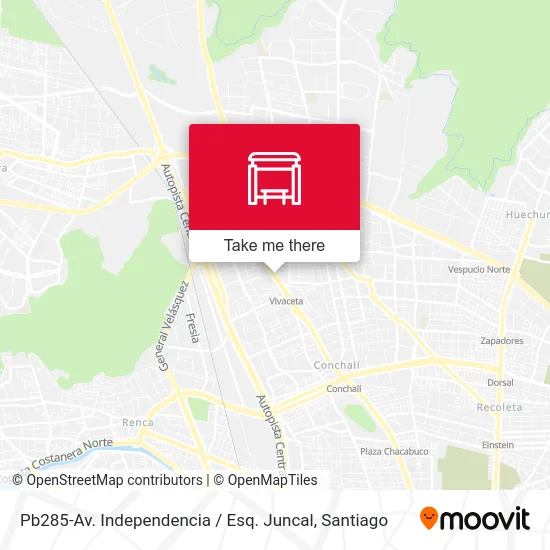 Pb285-Av. Independencia / Esq. Juncal map