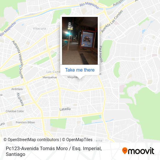 Mapa de Pc123-Avenida Tomás Moro / Esq. Imperial