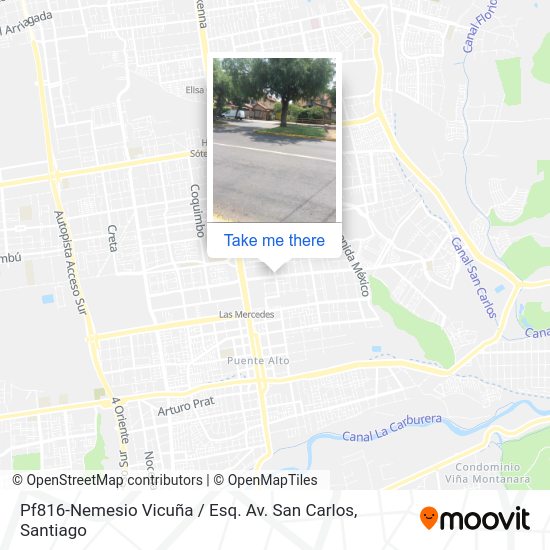 Pf816-Nemesio Vicuña / Esq. Av. San Carlos map
