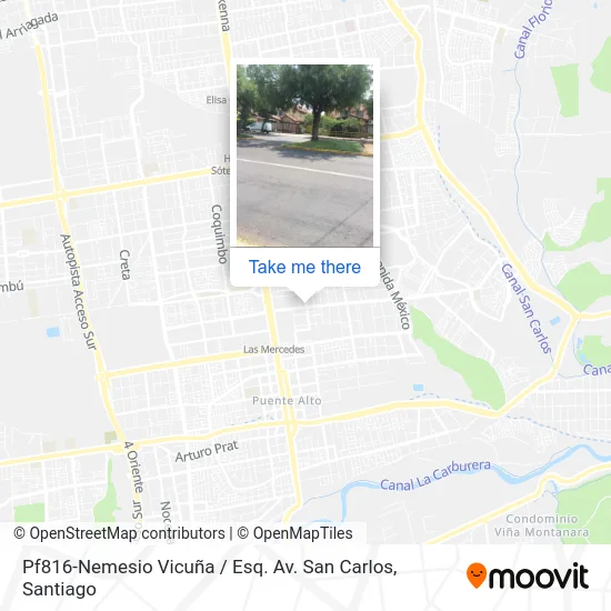 Pf816-Nemesio Vicuña / Esq. Av. San Carlos map