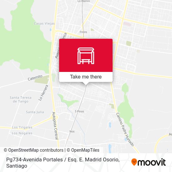 Mapa de Pg734-Avenida Portales / Esq. E. Madrid Osorio