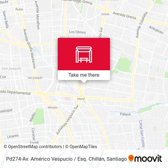 Mapa de Pd274-Av. Américo Vespucio / Esq. Chillán