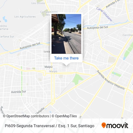 Pi609-Segunda Transversal / Esq. 1 Sur map