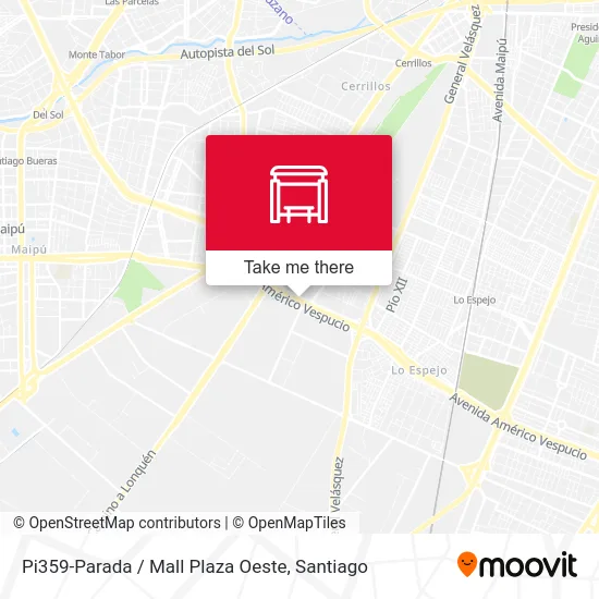Pi359-Parada / Mall Plaza Oeste map