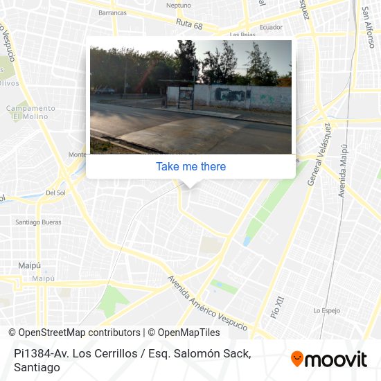 Pi1384-Av. Los Cerrillos / Esq. Salomón Sack map