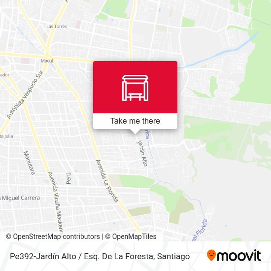 Pe392-Jardín Alto / Esq. De La Foresta map