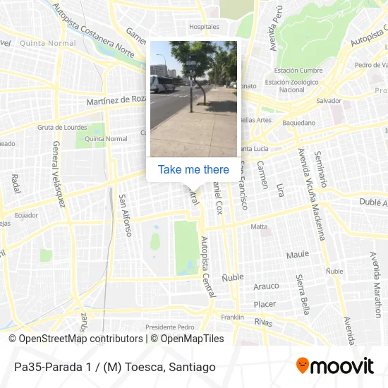 Pa35-Parada 1 / (M) Toesca map