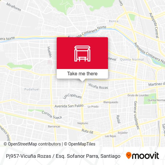 Pj957-Vicuña Rozas / Esq. Sofanor Parra map