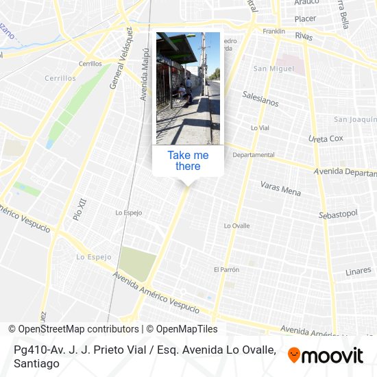Pg410-Av. J. J. Prieto Vial / Esq. Avenida Lo Ovalle map