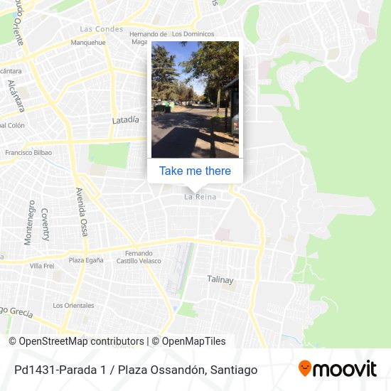 Mapa de Pd1431-Parada 1 / Plaza Ossandón