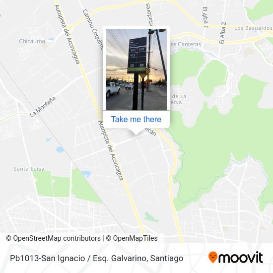 Pb1013-San Ignacio / Esq. Galvarino map