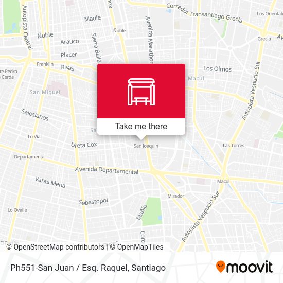 Mapa de Ph551-San Juan / Esq. Raquel