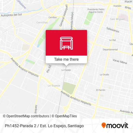 Mapa de Ph1452-Parada 2 / Est. Lo Espejo