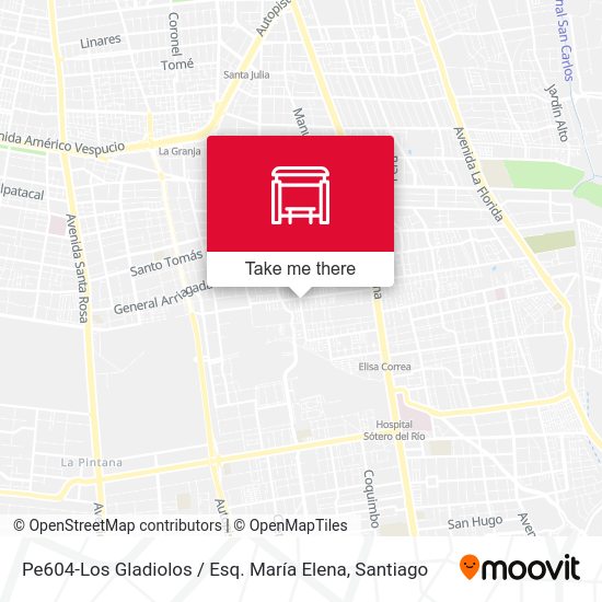 Mapa de Pe604-Los Gladiolos / Esq. María Elena
