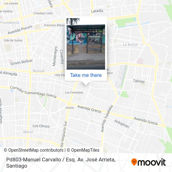 Pd803-Manuel Carvallo / Esq. Av. José Arrieta map