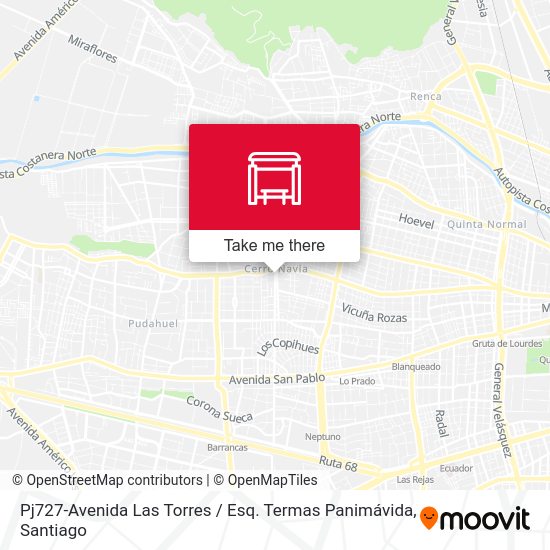 Pj727-Avenida Las Torres / Esq. Termas Panimávida map