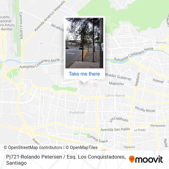 Mapa de Pj721-Rolando Petersen / Esq. Los Conquistadores