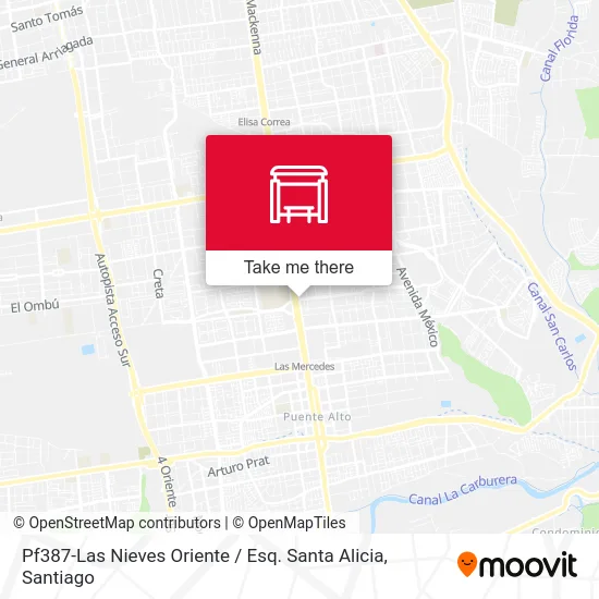 Pf387-Las Nieves Oriente / Esq. Santa Alicia map