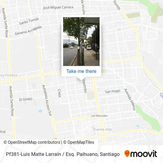 Pf381-Luis Matte Larraín / Esq. Paihuano map