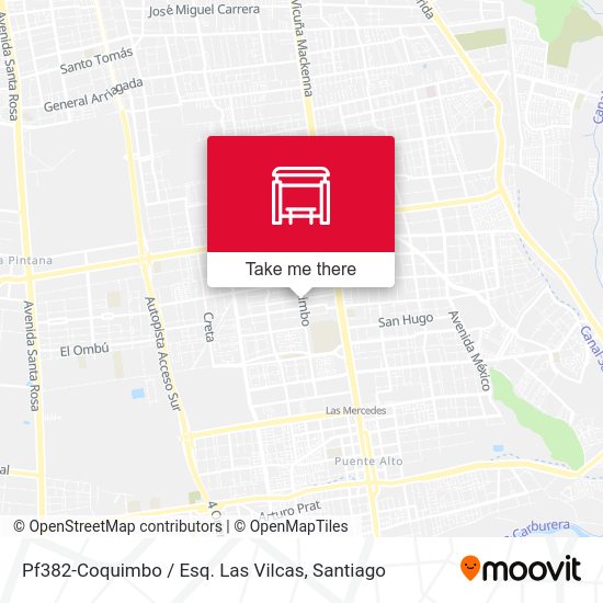 Mapa de Pf382-Coquimbo / Esq. Las Vilcas