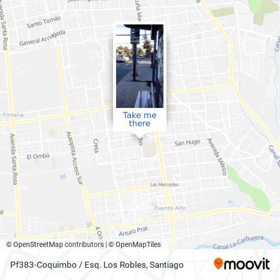 Pf383-Coquimbo / Esq. Los Robles map