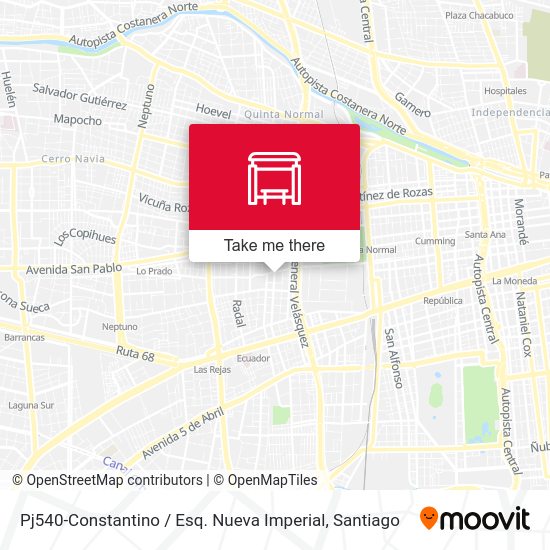 Pj540-Constantino / Esq. Nueva Imperial map