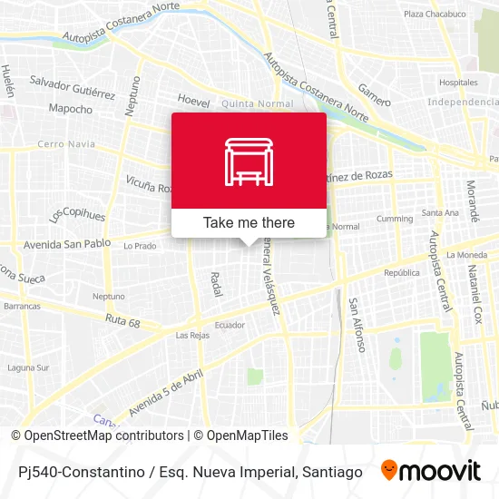 Pj540-Constantino / Esq. Nueva Imperial map