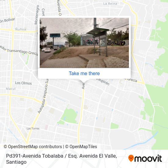 Mapa de Pd391-Avenida Tobalaba / Esq. Avenida El Valle