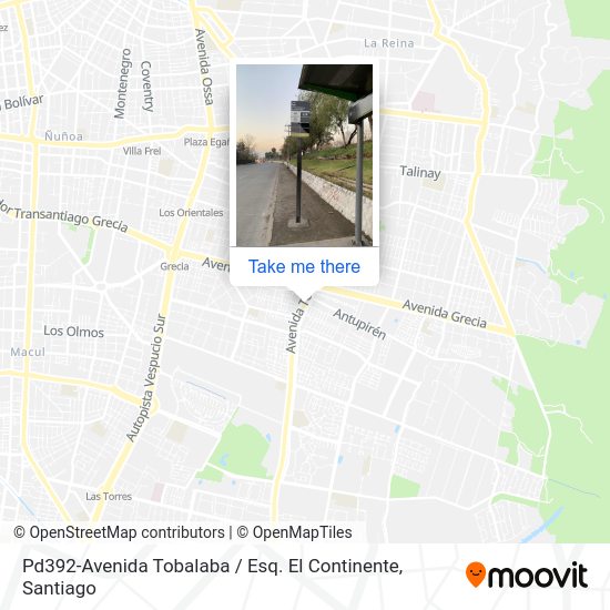 Pd392-Avenida Tobalaba / Esq. El Continente map