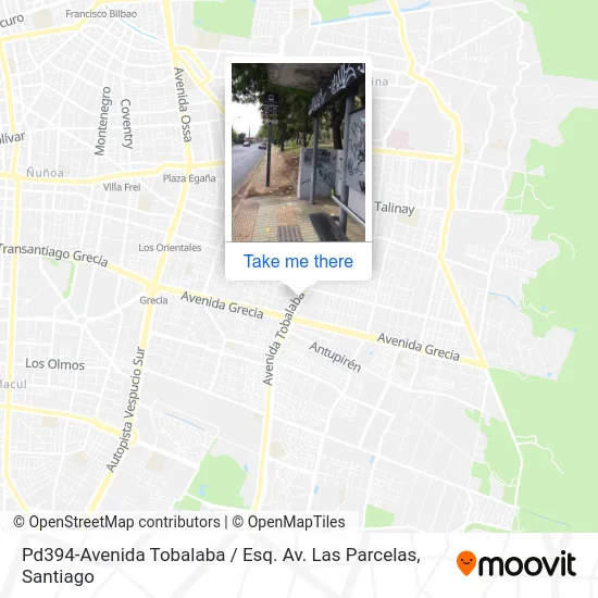 Pd394-Avenida Tobalaba / Esq. Av. Las Parcelas map