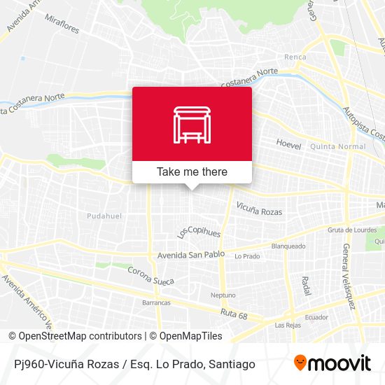 Pj960-Vicuña Rozas / Esq. Lo Prado map