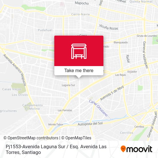 Mapa de Pj1553-Avenida Laguna Sur / Esq. Avenida Las Torres