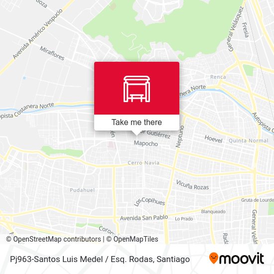 Pj963-Santos Luis Medel / Esq. Rodas map