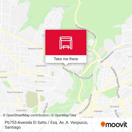 Mapa de Pb753-Avenida El Salto / Esq. Av. A. Vespucio