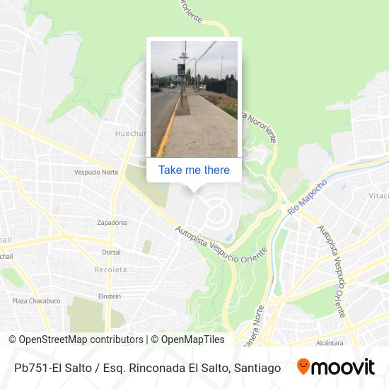 Pb751-El Salto / Esq. Rinconada El Salto map