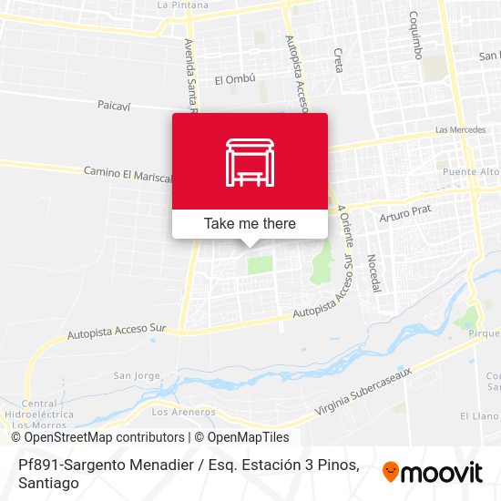 Pf891-Sargento Menadier / Esq. Estación 3 Pinos map