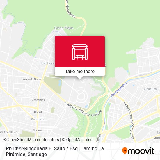 Mapa de Pb1492-Rinconada El Salto / Esq. Camino La Pirámide