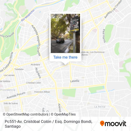 Pc551-Av. Cristóbal Colón / Esq. Domingo Bondi map