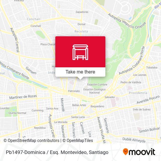 Pb1497-Domínica / Esq. Montevideo map
