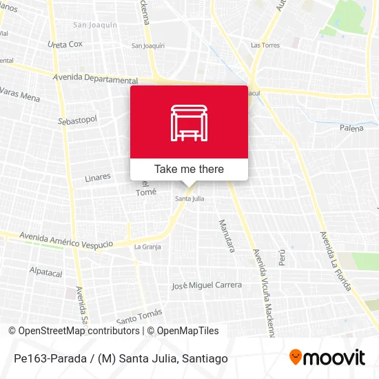 Pe163-Parada / (M) Santa Julia map