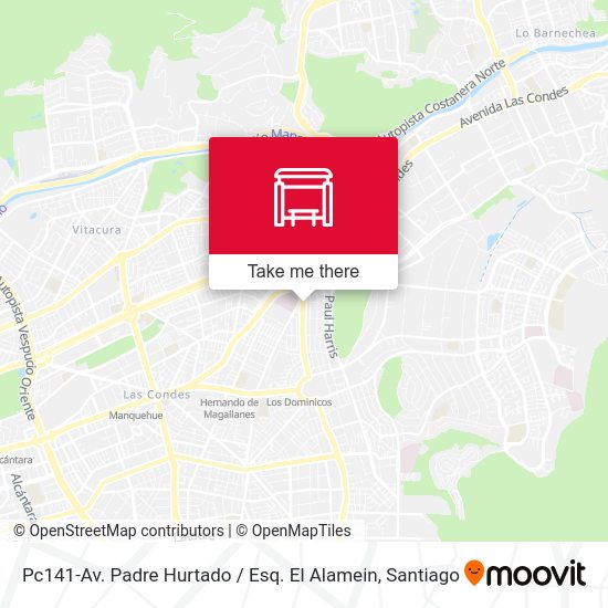 Pc141-Av. Padre Hurtado / Esq. El Alamein map