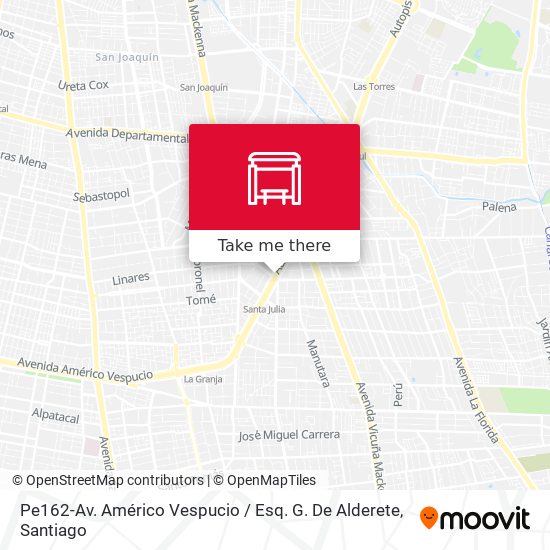 Pe162-Av. Américo Vespucio / Esq. G. De Alderete map