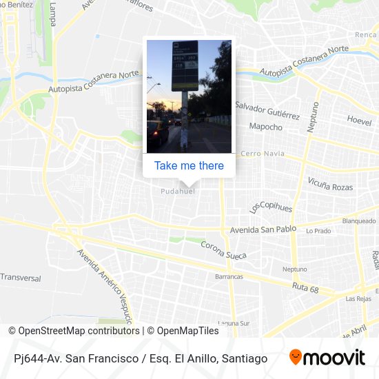 Pj644-Av. San Francisco / Esq. El Anillo map