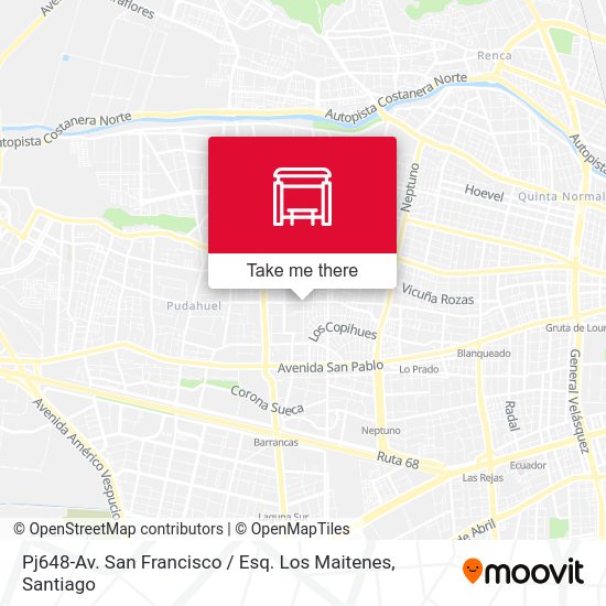 Mapa de Pj648-Av. San Francisco / Esq. Los Maitenes