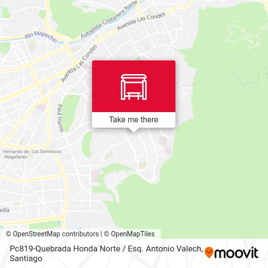 Pc819-Quebrada Honda Norte / Esq. Antonio Valech map