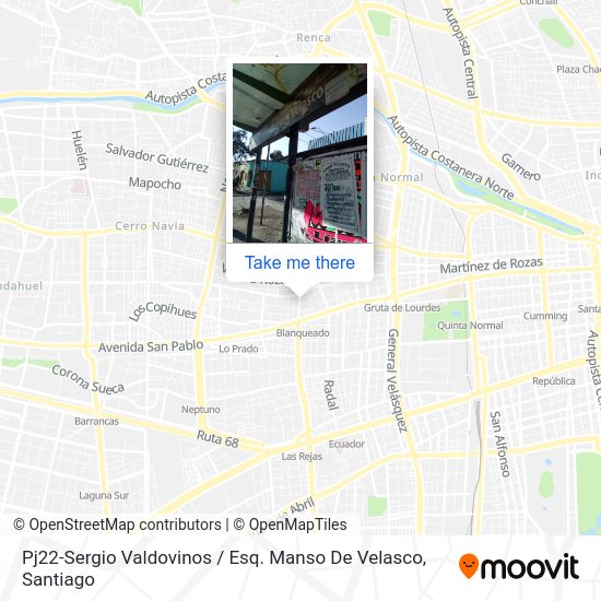 Mapa de Pj22-Sergio Valdovinos / Esq. Manso De Velasco